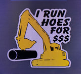 Hard Hat Stickers Excavator Pipliner Window Sticker #stickers #excavator #irunhoesformoney #pipeliner