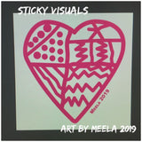 Meela Heart Love Decal Sticker Pick Size & Color #decals #stickers #windowdecal #meelasheart