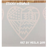 Meela Heart Love Decal Sticker Pick Size & Color #decals #stickers #windowdecal #meelasheart