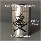 Cracked Apple Auto Window Decal Sticker Pick Size & Color #decals #stickers #windowdecal #windowsticker #fundecal #makeastatement #crackedappleskull