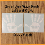 Hand Wave Window Decal Sticker Pick Size & Color #decals #stickers #windowdecal #windowsticker #fundecal #makeastatement