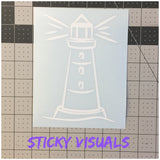 Lighthouse #1 Window Decal Sticker Pick Size & Color #decals #stickers #windowdecal #windowsticker #fundecal #makeastatement #lighthouse