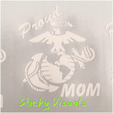 Proud U.S. Marine Mom Dad Aunt Uncle Window Decal Sticker #decals #stickers #windowdecal #windowsticker #fundecal #makeastatement #marines #marinemom
