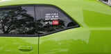 Keep It Up & You'll Be The Next A$$Hole on YouTube Window Decal Sticker