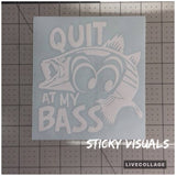 Quit Looking At My Bass Fish Window Decal Sticker Pick Size & Color #decals #stickers #windowdecal #windowsticker #fundecal #makeastatement #bassfish